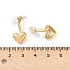 304 Stainless Steel Shell Pearl Stud Earrings EJEW-Q019-01G-4