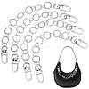 4Pcs Iron & 304 Stainless Steel Bag Strap Chains HJEW-PH0001-34-1