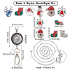 SUNNYCLUE DIY Interchangeable Christmas Office Lanyard ID Badge Holder Necklace Making Kit DIY-SC0022-02-2