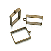 Alloy Open Back Bezel Big Pendants PALLOY-TA0021-02AB-4