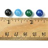 64Pcs 4 Colors Round Imitation Cat Eye Resin Beads RESI-FS0001-66A-5