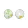 Frosted Baking Paint Glass Beads X1-DGLA-N005-8mm-08-3