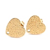 Ion Plating(IP) 304 Stainless Steel Stud Earring Findings LS-EJEW-O104-14G-1