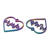 Ion Plating(IP) 304 Stainless Steel Pendants STAS-L020-011RC-2