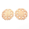 Natural Solid Wood Carved Onlay Applique Craft LS-WOOD-WH0104-35-1
