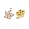 304 Stainless Steel Micro Pave Cubic Zirconia Charms STAS-B088-01G-01-2