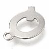 Non-Tarnish 201 Stainless Steel Charms STAS-C021-06P-Q-3