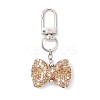 Bowknot Polymer Clay Rhinestone Pendants Decorations HJEW-JM04197-01-2