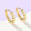 Heart Brass Hoop Earrings EJEW-Z102-07G-1