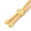 Twisted Nylon Cord Silder Bracelets DIY-B066-03G-18-3