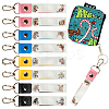 PU Leather & Cotton Name Marker Keychain AJEW-WH0514-036-1