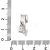 Brass Micro Pave Cubic Zirconia Tube Bails KK-P289-08P-3