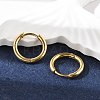 Ion Plating(IP) 304 Stainless Steel Hoop Earrings EJEW-P177-G-07-2