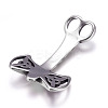 304 Stainless Steel Hammer Hook Clasps STAS-O114-081AS-2