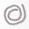 Faceted Round Non-Magnetic Synthetic Hematite Beads Strands G-D800-04-2