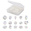 150Pcs 15 Style Transparent Acrylic Beads TACR-YS0001-06-1
