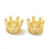 Crown Brass European Beads KK-L075-020LG-1