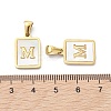 Ion Plating(IP) 304 Stainless Steel Pave Shell Pendants X-STAS-G327-01G-M-3