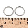 Tarnish Resistant 304 Stainless Steel Open Jump Rings STAS-J013-14xx1.2mm-01-5