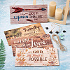 4 Sets 4 Style Natural Wood Hanging Wall Decorations for Front Door Home Decoration AJEW-CF0001-01-5
