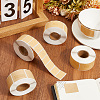 4 Rolls 4 Sizes Kraft Paper Rectangle Blank Label Stickers DIY-BBC0002-69-3