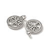 Brass Micro Pave Cubic Zirconia Pendents KK-R210-21P-02-2