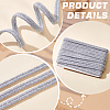 Polyester Braided Lace Trim Ribbon for Curtain Sofa Decoration OCOR-WH0105-013A-02-5