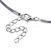 Waxed Cotton Cord Necklace Making MAK-S034-014-4