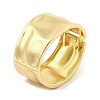 Non-Tarnish Vintage Hammered Alloy Wide Hinged Bangles for Women BJEW-L629-08G-1