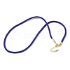 3MM Nylon Milan Cord Necklace Making NJEW-H084-01G-30-1