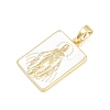 Brass Enamel Pendants KK-F938-40G-02-2