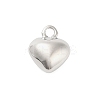 Three-Dimensional Heart Brass Pendants KK-V006-03P-02-2