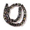 Handmade Dichroic Foil Glass Beads Strands DICH-U001-09H-2