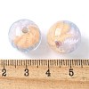 Two Tone Transparent Acrylic Beads OACR-D304-02L-3