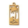 304 Stainless Steel Pendants STAS-U010-15G-1