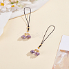 1Pc Glass Mobile Straps HJEW-LP0001-42-1