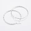 304 Stainless Steel Big Hoop Earrings EJEW-H327-03F-2