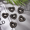 Heart with Evil Eye Appliques DIY-WH0401-28-5