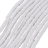 1 Strand Flat Round Handmade Polymer Clay Beads CLAY-SC0003-33A-1