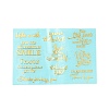 Brass Self-Adhesive Picture Stickers DIY-C059-01B-1