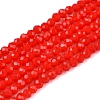 Opaque Solid Color Imitation Jade Glass Beads Strands EGLA-A044-P1mm-D22-1