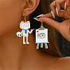 Acrylic Dangle Earrings FS-WG2F752-01-1