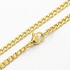 304 Stainless Steel Curb Chain Necklaces STAS-O037-95G-1