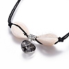 Chinese Waxed Cotton Cord Pendant Necklaces NJEW-JN02304-02-2