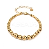 304 Stainless Steel Beaded Bracelets for Women BJEW-Z136-02G-2