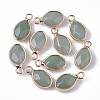 Natural Green Aventurine Pendants G-S359-014B-1