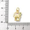 Brass Micro Pave Cubic Zirconia Charms KK-A273-15G-01-3