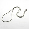 Tarnish Resistant Men Square Snake Chains Necklace NJEW-F027-19-1