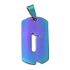 Ion Plating(IP) 304 Stainless Steel Pendants STAS-O127-A01-2