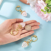 3Pcs Resin Rhinestone Strawberry Pendants Decoration HJEW-TAC0094-6